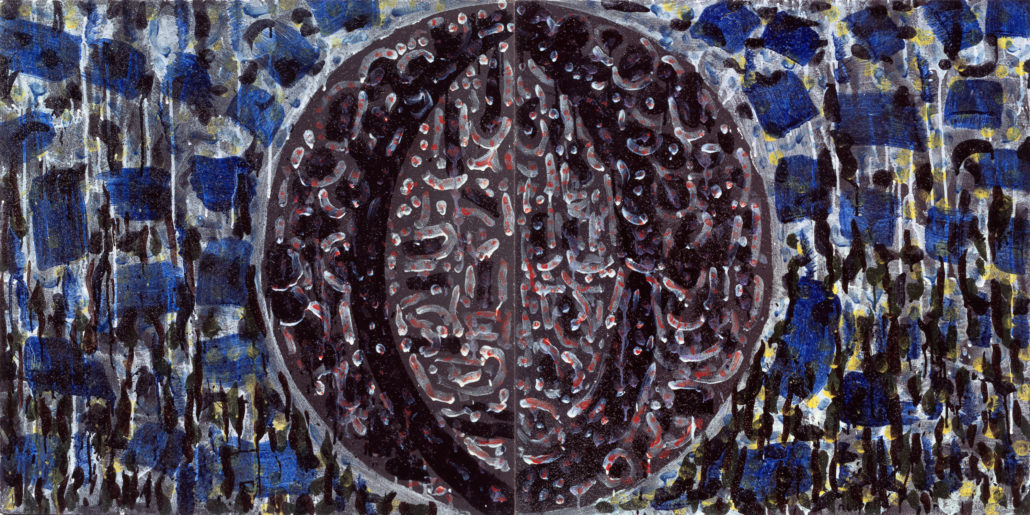 Jean-Paul Riopelle (1923-2002), Sans titre, 1984, Lave émaillée, 100 cm x 200 cm