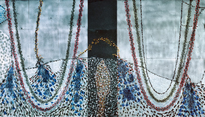 Jean-Paul Riopelle (1923-2002), Untitled, 1984, Enamelled lava, 200 cm x 350 cm
